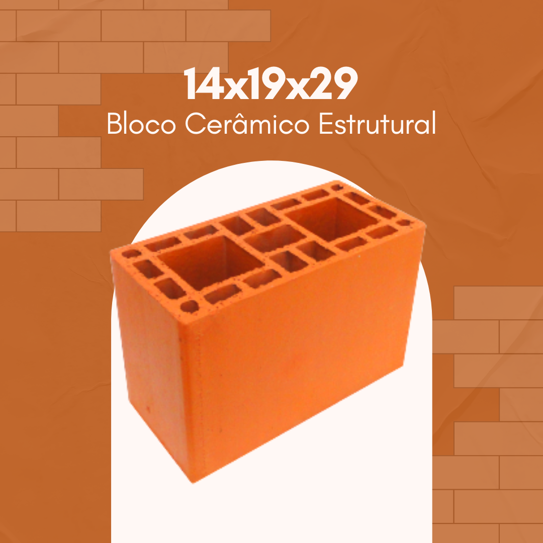 Imagem do produto BLOCO CERAMICA ESTRUTURAL 14X19X29 UND