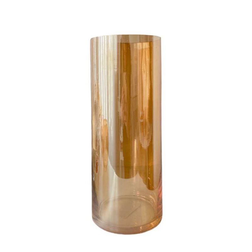 Imagem do produto VASO DE VIDRO DECOR AMBAR DOURADO 44640-865 GRILLO