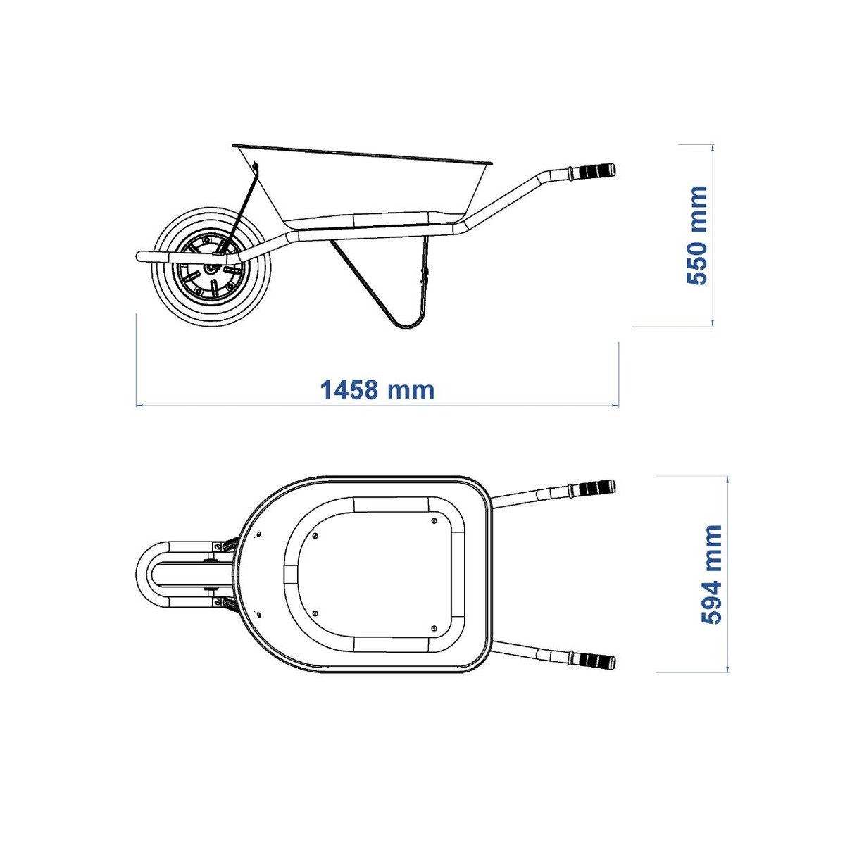 Imagem do produto CARRO DE MAO BR.MET.CAC.RED.POL.LAR.55L TRAMONTINA