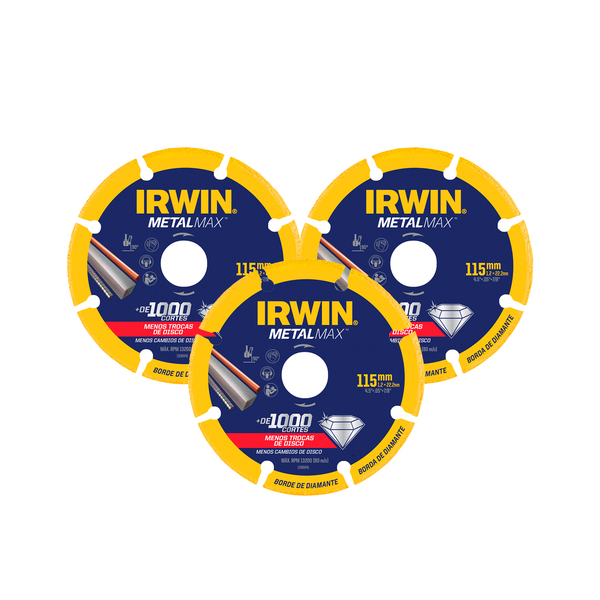Imagem do produto DISCO DIAM CORTE METALMA X AG 4.5X7/8 IRWIN