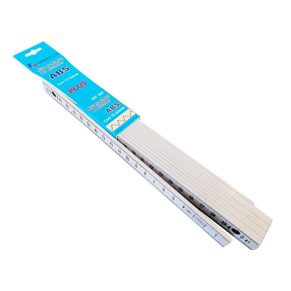 Imagem do produto REGUA (METRO) ABS 1M 5 DOBRAS 3722 LOTUS