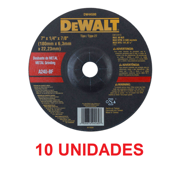 Imagem do produto DISCO DESBASTE ACO 6,4X22MM 4,5" MARCAS
