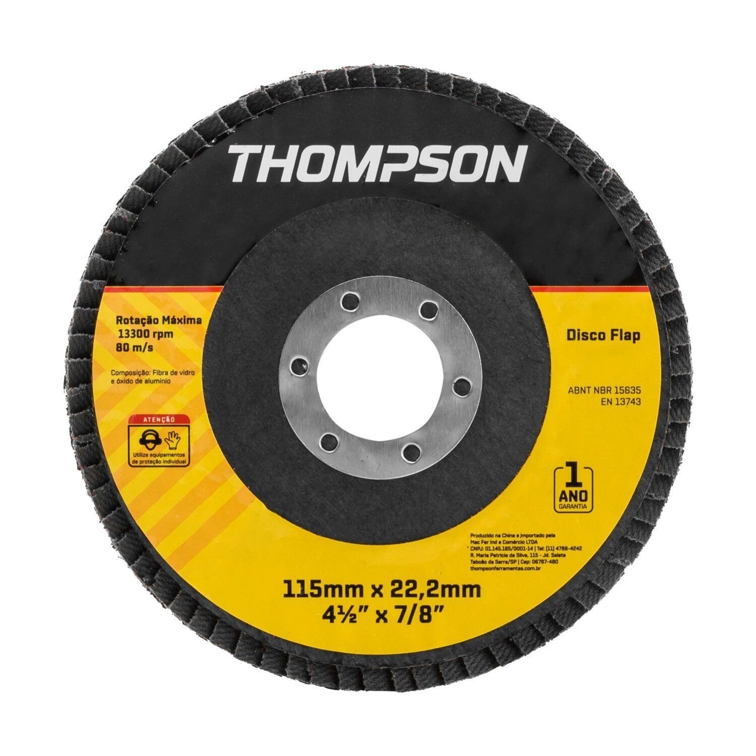 Imagem do produto DISCO FLAP 4.1/2 120 THOMPSON