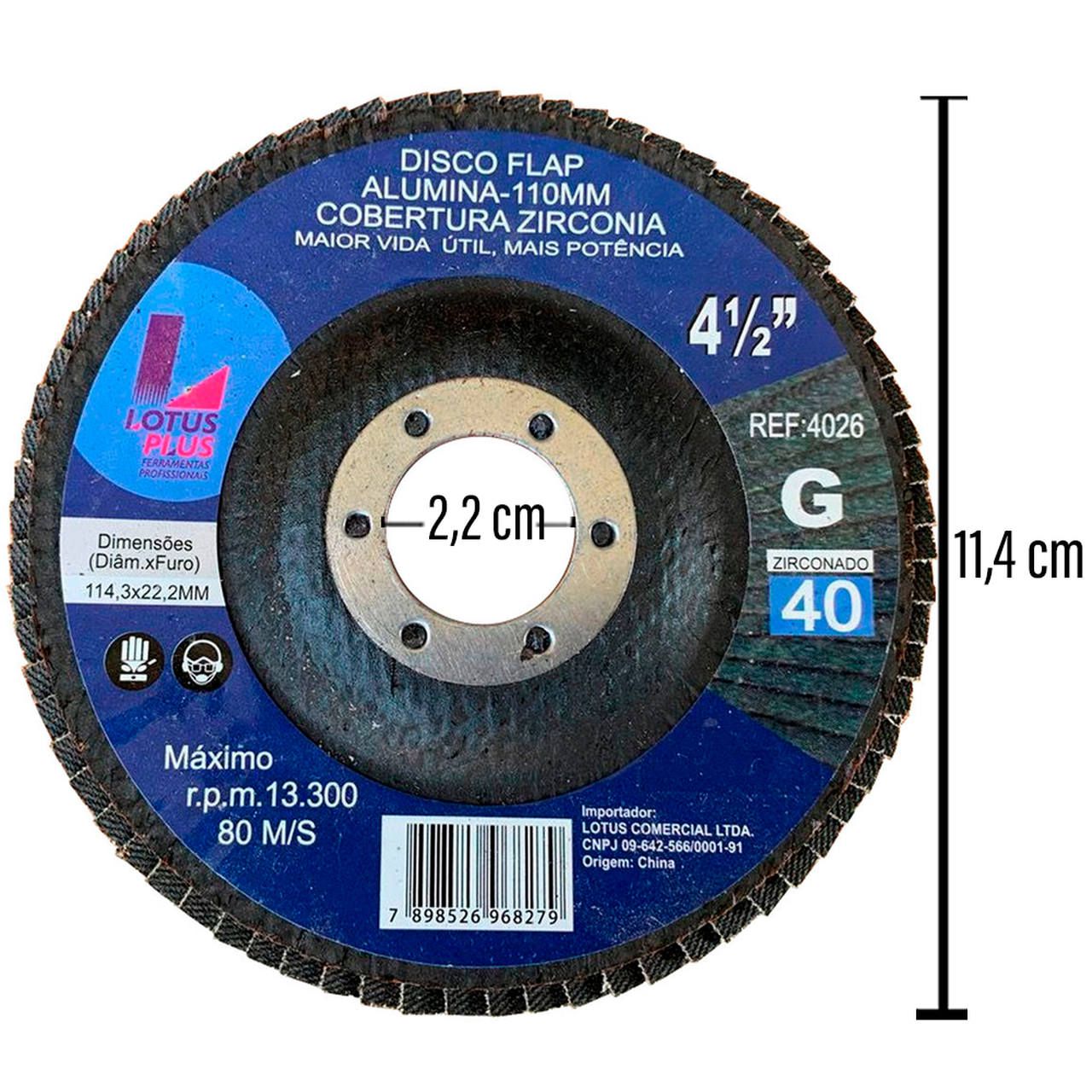 Imagem do produto DISCO FLAP 4.1/2 G40 4026 LOTUS