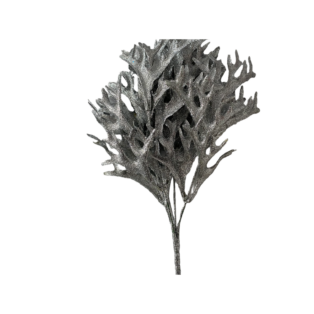 Imagem do produto CHIFRE DE VEADO C/ FROSTED X9 VERDE 40CM 40976-001 FLORARTE