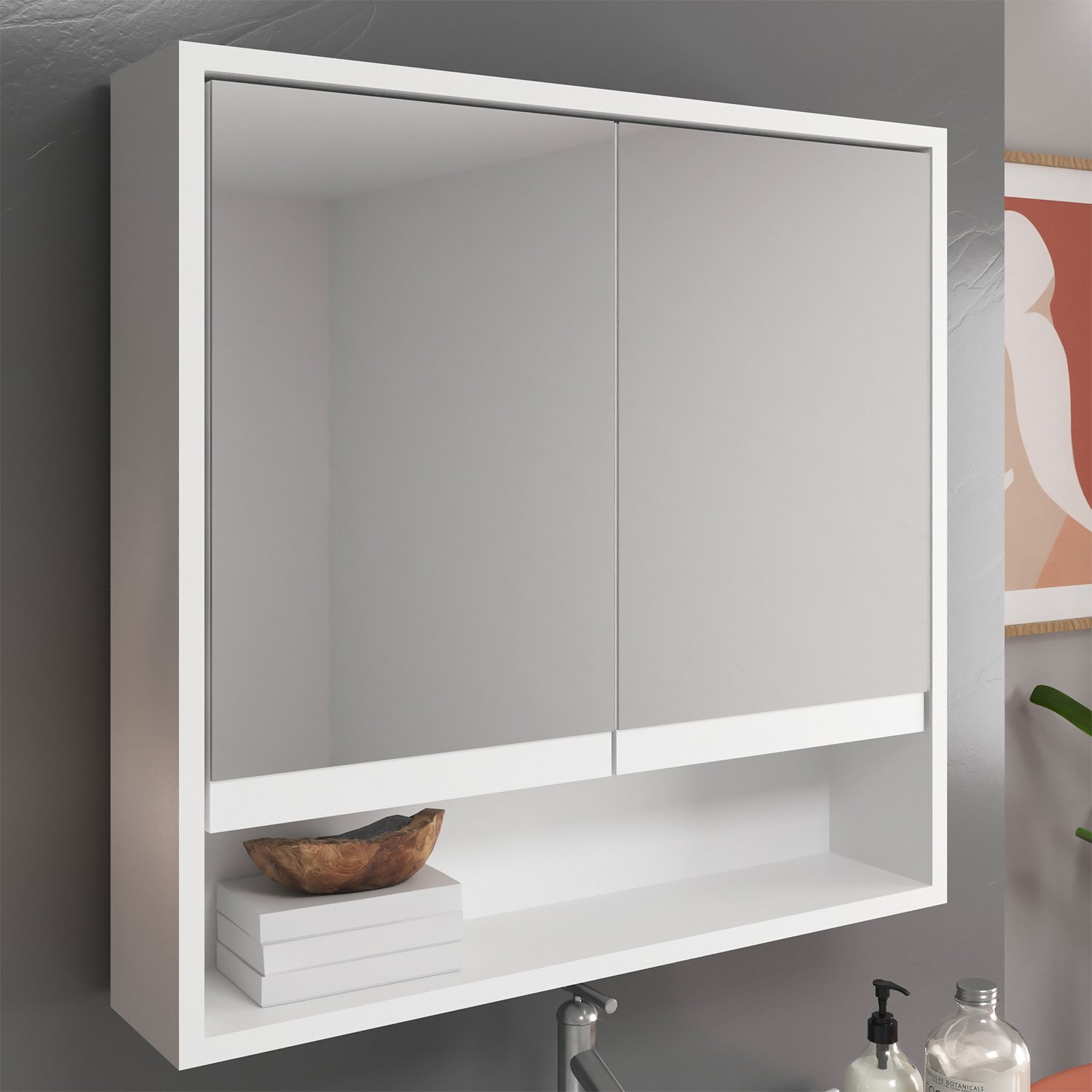 Imagem do produto ESPELHEIRA BRANCO ARTPLAS