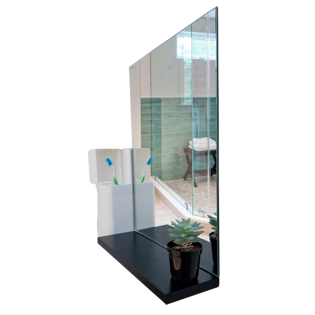 Imagem do produto ESPELHEIRA PRETA ARTPLAS