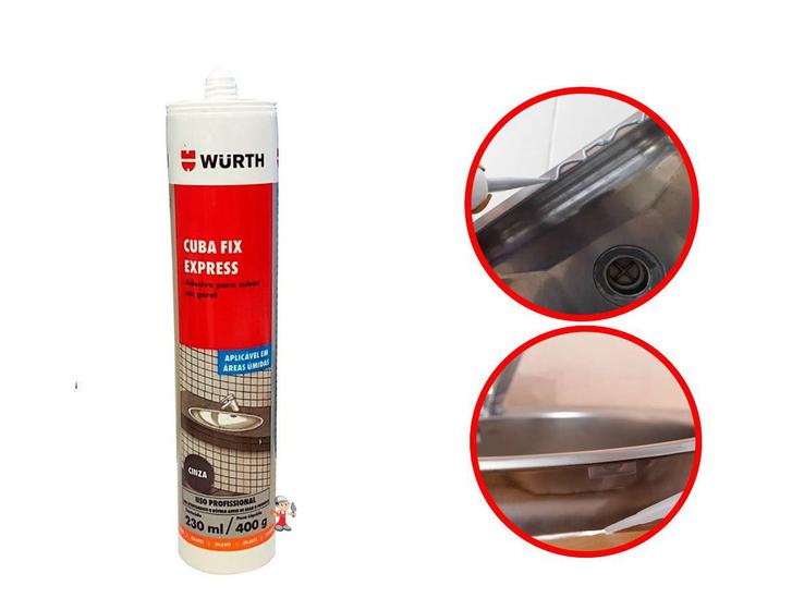 Imagem do produto CUBA FIX EXPRESS BRANCO 230ML/400G WURTH