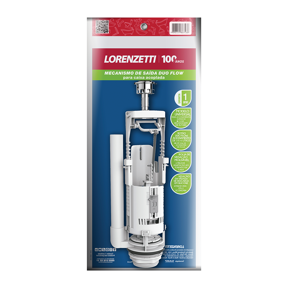 Imagem do produto MECANISMO UNIVERSAL P/ CX ACOP DUO FLOW 3/6L LORENZETTI