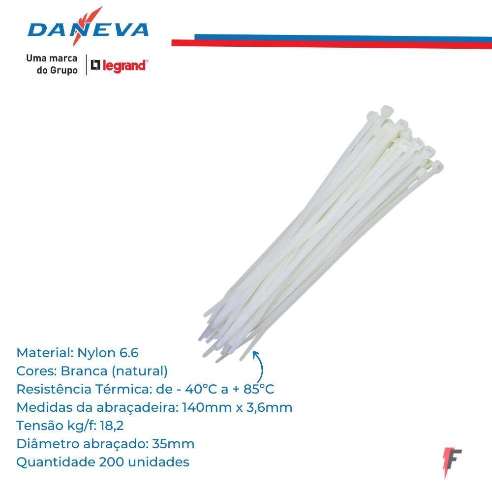 Imagem do produto ABRACADEIRA NYLON PT 150X3.60 DECORLUX