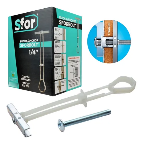 Imagem do produto BUCHA SFORBOLT 1/4 DRYWAL