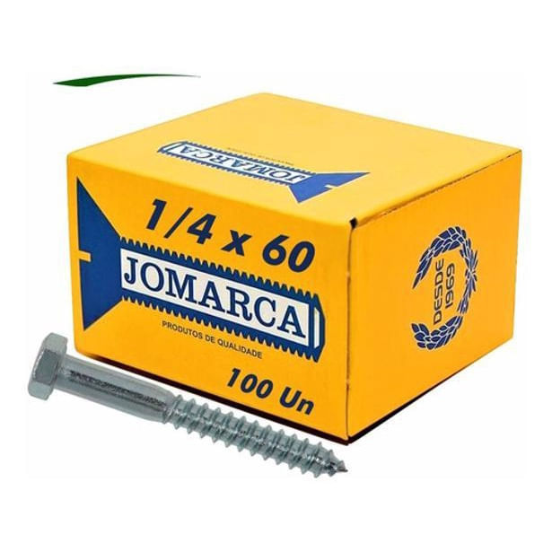 Imagem do produto PARAF SEXT ROSC SOB 1/4X60MM UND JOMARCA