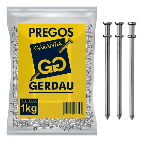 Imagem do produto PREGO 18X30 CAB DUPLA SC 1KG GERDAU
