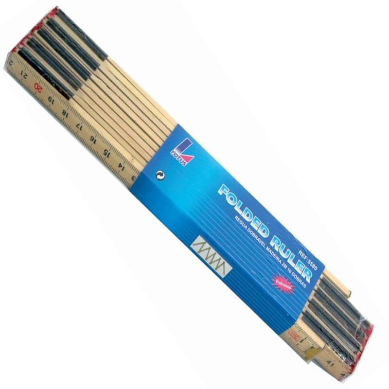 Imagem do produto REGUA DOBRAVEL MADEIRA 5D 1M REF8710 LOTUS