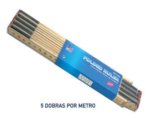 Imagem do produto REGUA DOBRAVEL MADEIRA 5D 2M REF5580 LOTUS