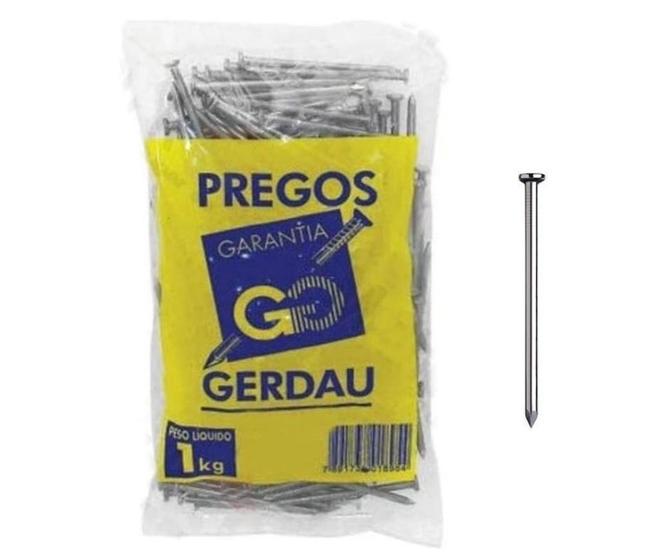 Imagem do produto PREGO 8X7(5/8X18) C/CAB 1KG GERDAU