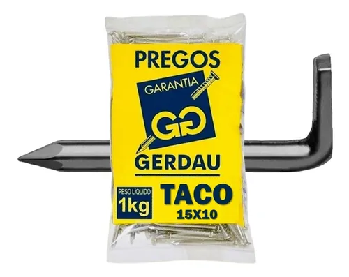 Imagem do produto PREGO PARA TACO 15X10 1KG GERDAU