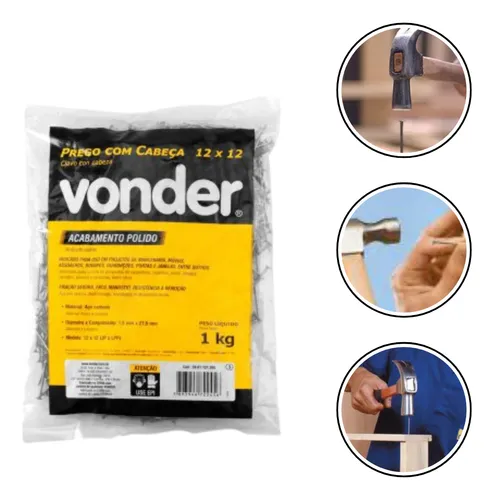 Imagem do produto PREGO S/CAB 12X12 1KG VONDER