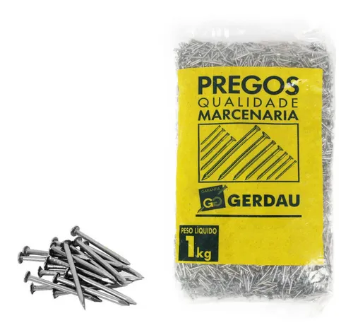 Imagem do produto PREGO S/CAB 6X6 1KG GERDAU
