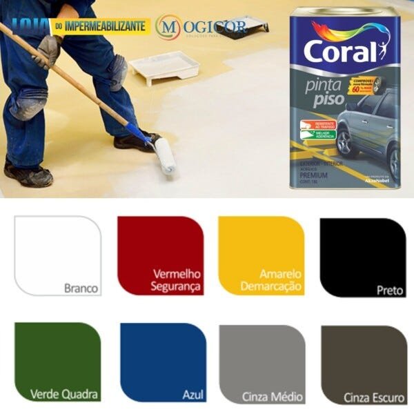 Imagem do produto PINTA PISO 18L CINZA ESCURO CORAL