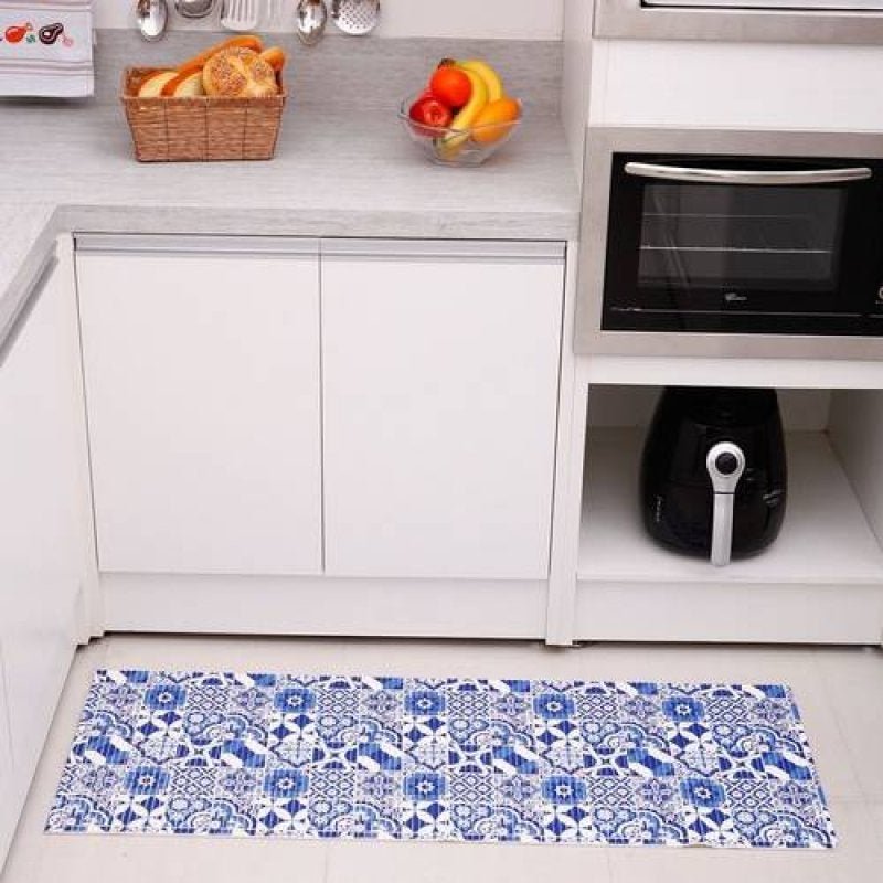 Imagem do produto TAPETE TROPICAL 43CM X 1,30M AZULEJO AZUL KAPAZI