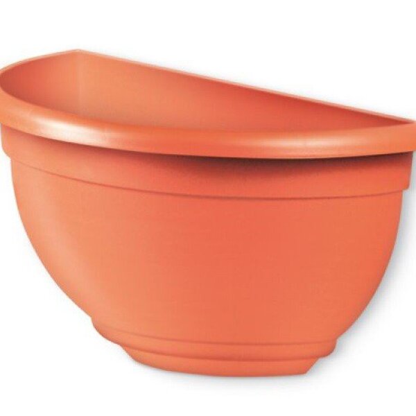 Imagem do produto VASO DECOR CERAMICA P/ PAREDE 25,5X15,5X5CM PR FOSC D&A