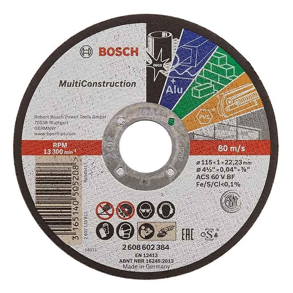 Imagem do produto DISCO CORTE MULTICONSTRUCTION 115X1MM BOSCH