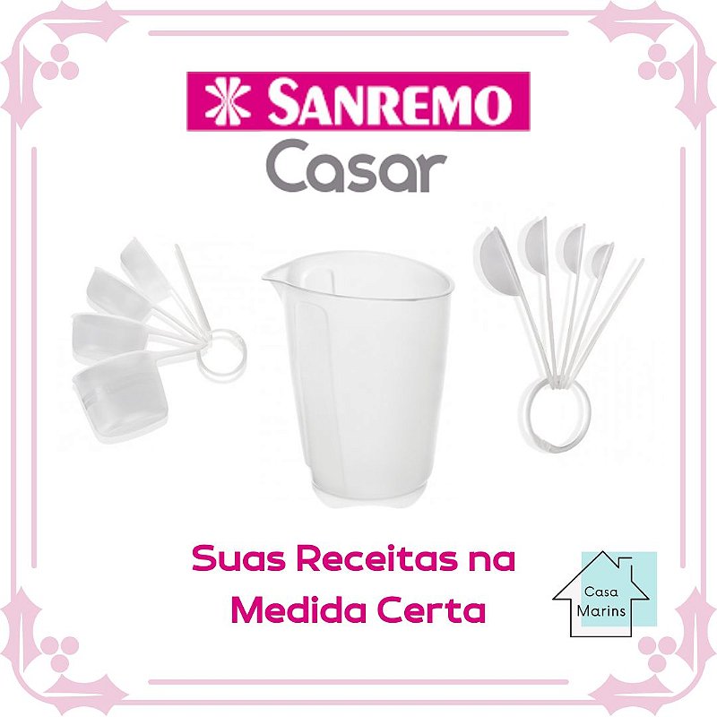 Imagem do produto POTE COM MEDIDOR PLASTICO 1L SANREMO