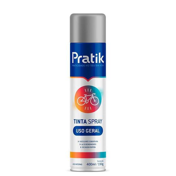 Imagem do produto SPRAY FUNDO MULTIUSO CINZA BRILHANTE 400ML PRATIK