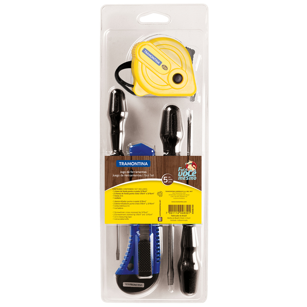 Imagem do produto CONJ POTENZA VERNIZ C/ AMAR. 5 PCS TRAMONTINA