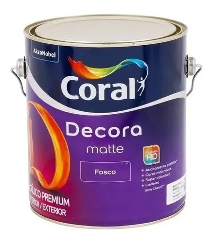 Imagem do produto DECORA FOSCO 3.2L CINZA FOSSIL CORAL