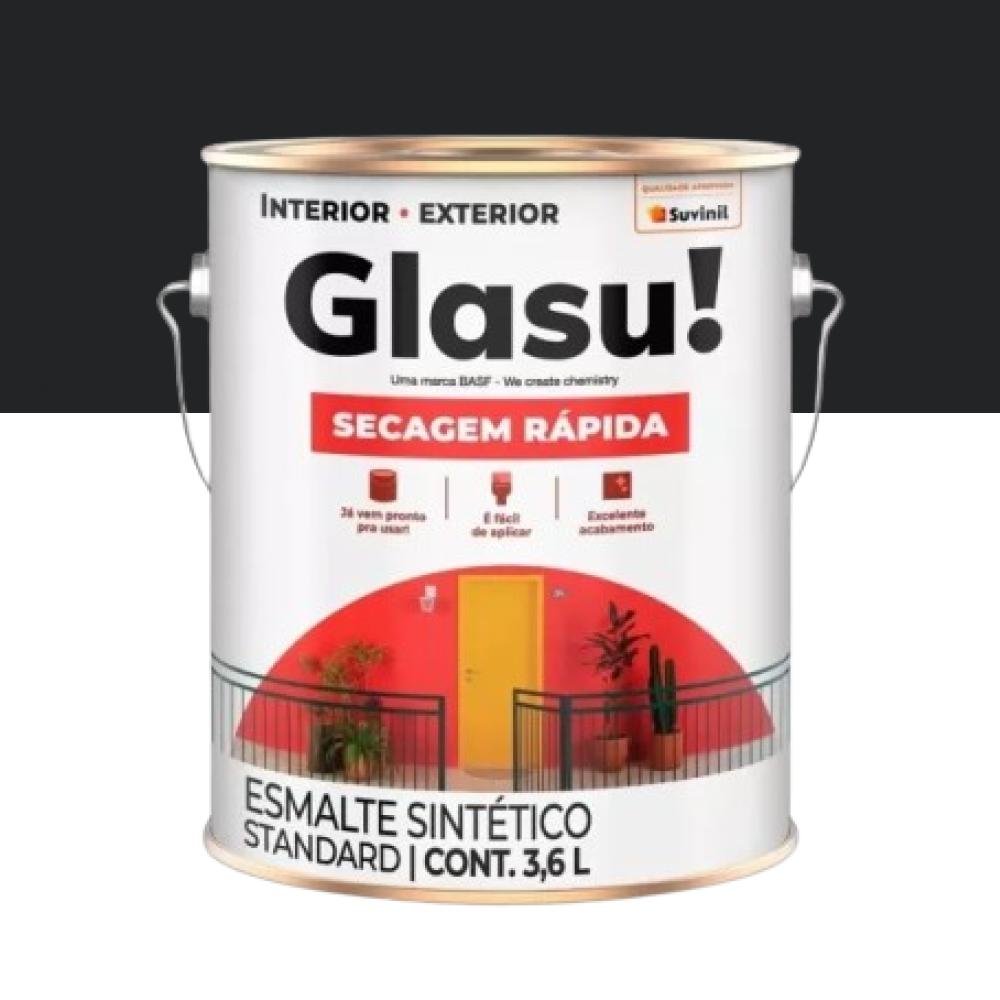 Imagem do produto ESMALTE FOSCO PRETO 3,6L GLASURIT