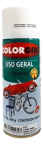 Imagem do produto ESMALTE SPRAY BRANCO FOSCO 747 COLORGIN
