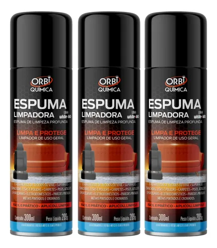 Imagem do produto ESPUMA LIMPA ESTOFADOS SPRAY 300ML ORBI