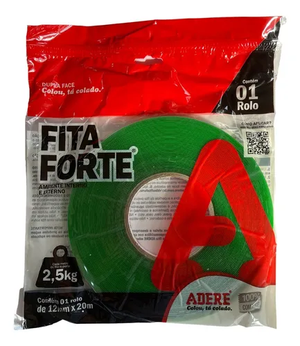 Imagem do produto FITA DUPLA FACE ACRILICA TRANSPARENTE XT100 12MMX20M ADERE