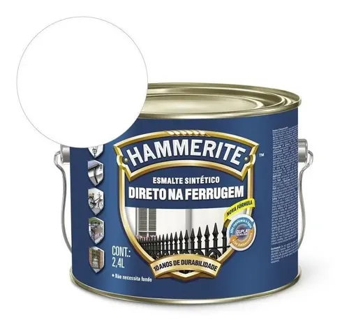 Imagem do produto HAMMERITE 2,4L BRANCO BRILHO CORAL
