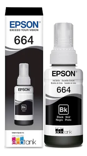 Imagem do produto REFIL DE TINTA EPSON T664120 PRETO 70ML L120 L220 L365 L375