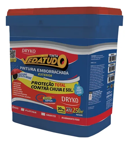 Imagem do produto TINTA EMBORRACHADA 20KG BRANCO DRYKO