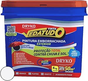 Imagem do produto TINTA EMBORRACHADA 4KG BRANCO DRYKO