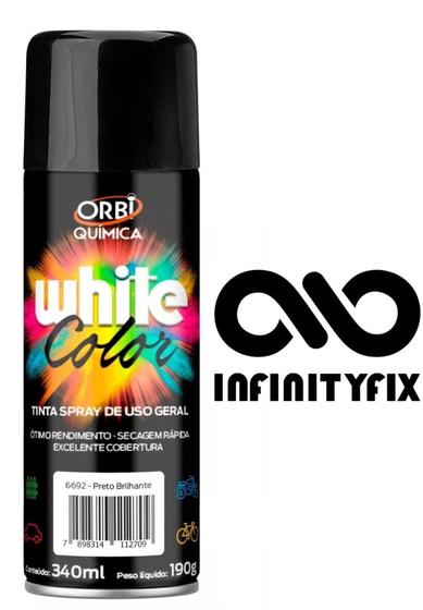 Imagem do produto TINTA SPRAY PRETO BRILHANTE 340ML OQ