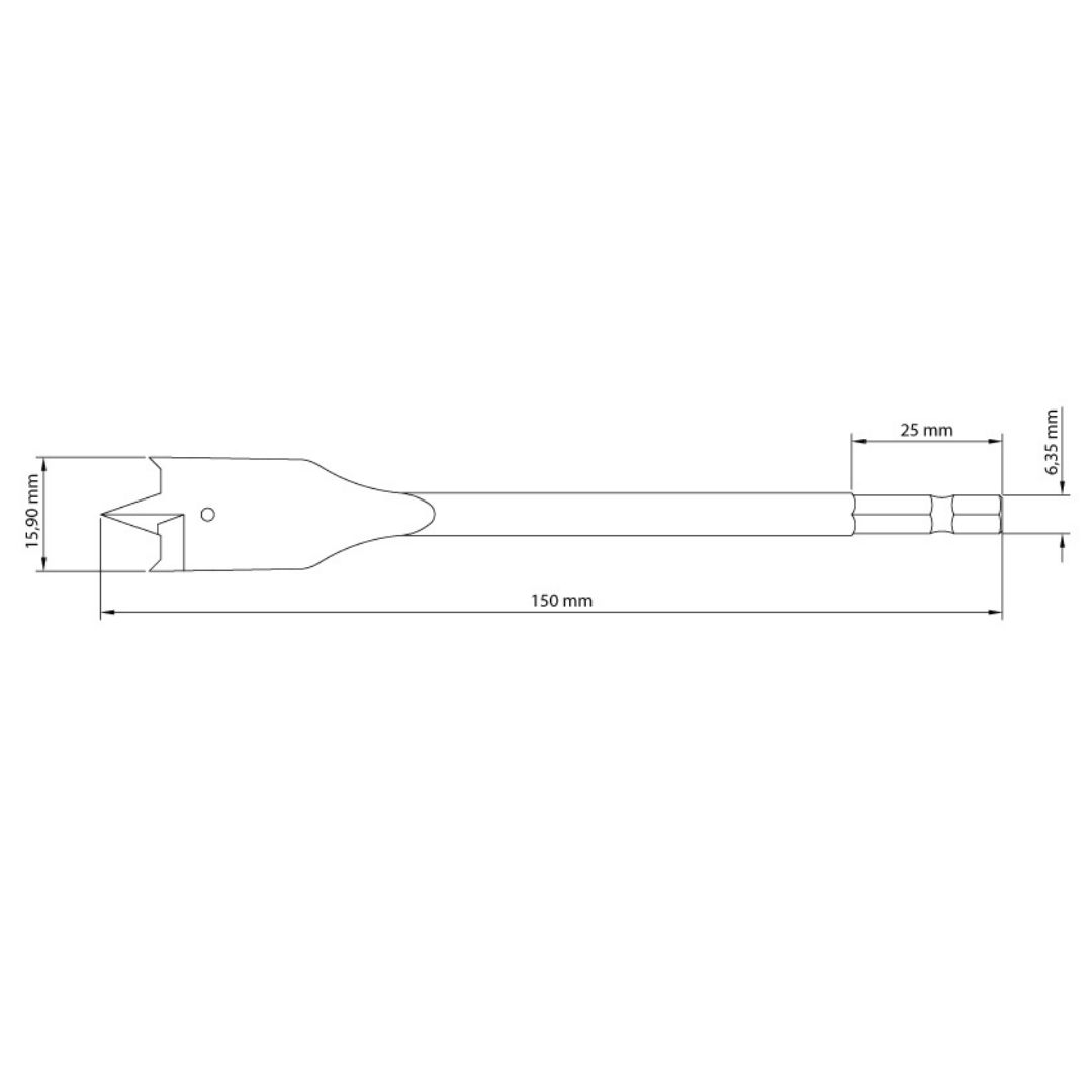 Imagem do produto BROCA CHATA 5/8 TRAMONTINA