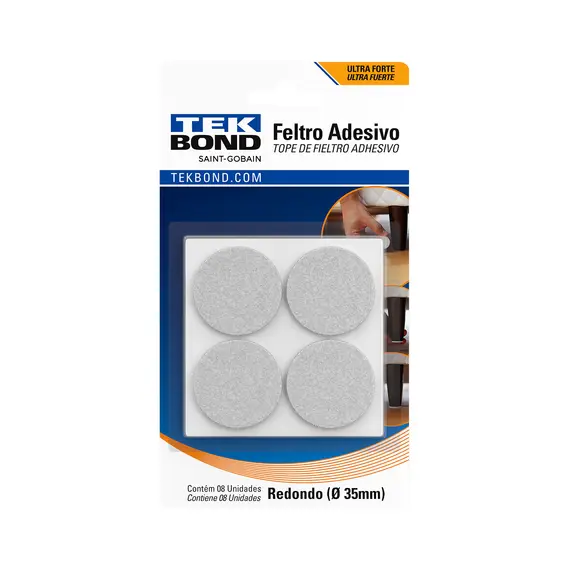 Imagem do produto FELTRO REDONDO 20MM BR C/ 24 UND TEKBOND