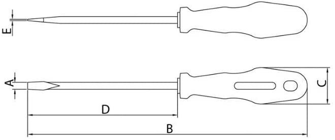 Imagem do produto CHAVE FENDA CHATA 3/16X4 41500/021 TRAMONTINA