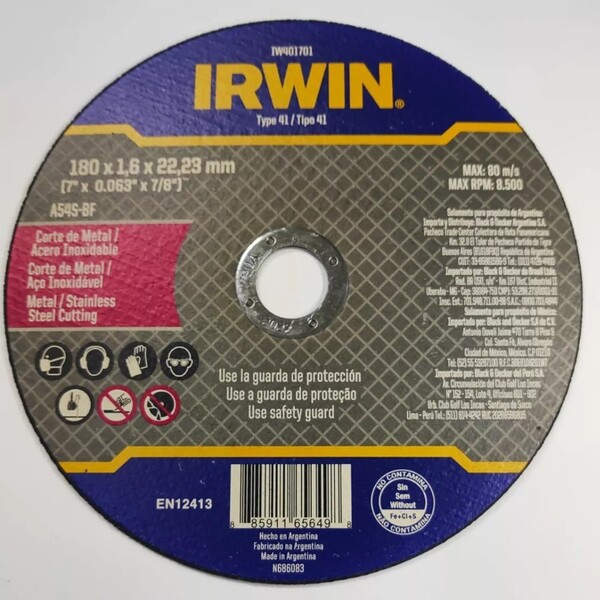 Imagem do produto DISCO CORTE INOX 7/8X1/6X7/8 RED DIAMOND