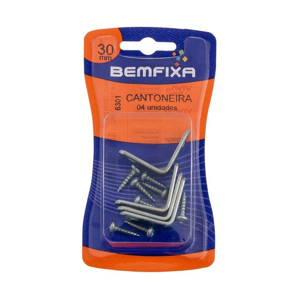 Imagem do produto CANTONEIRA ENC ZINCADA 30MM BEMFIXA