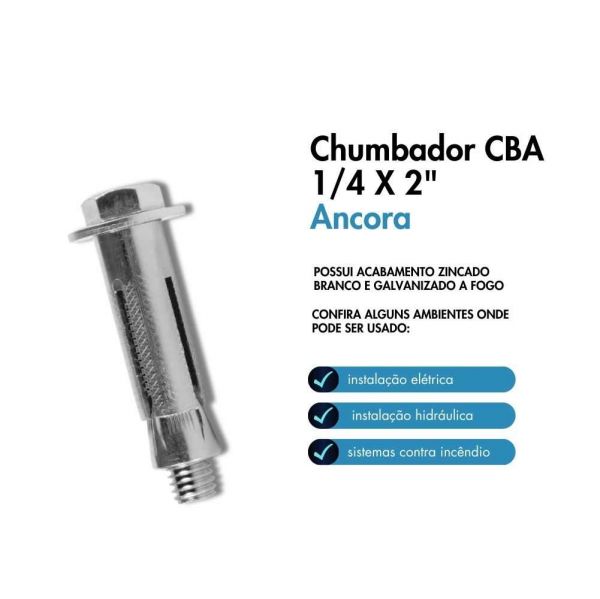 Imagem do produto CHUMBADOR CBA 1/2X4 1/2 ANCORA