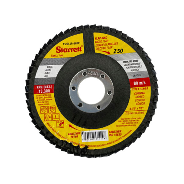 Imagem do produto DISCO FLAP 4.1/2 G-50 STARRET