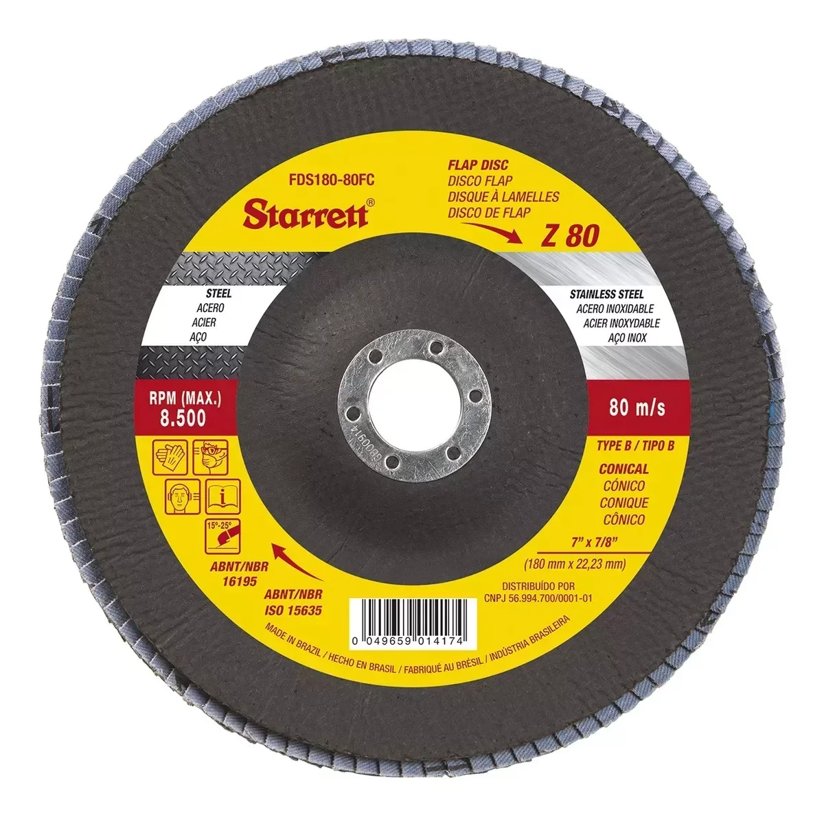 Imagem do produto DISCO FLAP 4.1/2" GR-40 STARRET