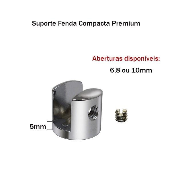 Imagem do produto SUPORTE P/ PRATELEIRA DE VIDRO 8MM