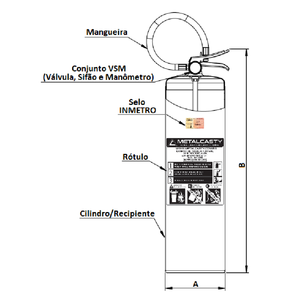 Imagem do produto EXTINTOR AGUA 10 L